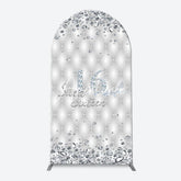 Aperturee - Silver Diamonds Sweet 16 Arch Backdrop For Birthday